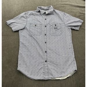 Denim & Supply Ralph Lauren Women Shirt Size Small Blue Flower Print Casual.